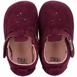 Tikki Kids Pouf Shoes Wine Suede -Happy Little Soles Shop 1z0a5568