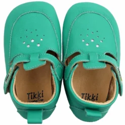Tikki Kids Pouf Shoes Aqua Leather -Happy Little Soles Shop 1z0a5618