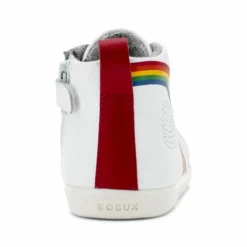 Bobux I-Walk Alley-Oop Boot Rainbow Red -Happy Little Soles Shop 637112c