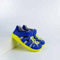 Bobux SU Summit Sandal Blueberry Neon -Happy Little Soles Shop 731602blueberryneonsummit3