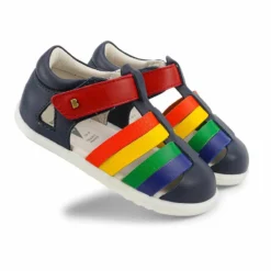 Bobux SU Tidal Sandal Navy Multi -Happy Little Soles Shop 732509navymultitidal4