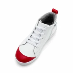 Bobux Kid+ Alley-Oop Boot Rainbow Red -Happy Little Soles Shop 837512b