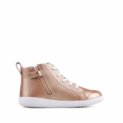 Bobux Kid+ Alley-Oop Boot Rose Gold -Happy Little Soles Shop 837513 alley oop rose gold 6
