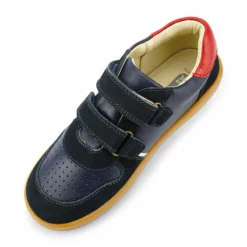 Bobux Kid+ Riley Navy Red -Happy Little Soles Shop 838105enavyredriley5