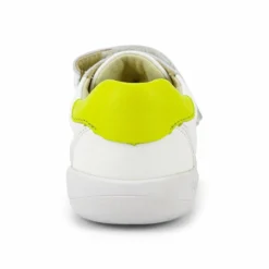 Bobux Kid+ Riley White Neon -Happy Little Soles Shop 838111whiteneonriley1