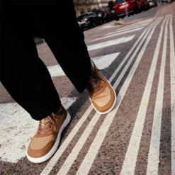 Be Lenka Adults Barebarics Axiom Sneakers Brown And White -Happy Little Soles Shop axiom brown white1