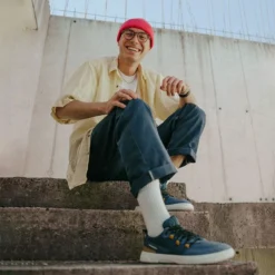 Be Lenka Adults Barebarics Revive Sneakers Blue And White -Happy Little Soles Shop barebarics revive4