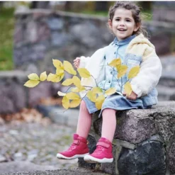 Bundgaard Billie TEX Boots Dark Pink -Happy Little Soles Shop bg303241 717 4