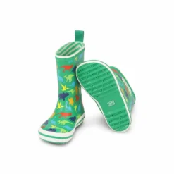 Bundgaard Kids Classic Charly High Wellingtons Dino -Happy Little Soles Shop bg401021 908 3