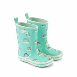 Bundgaard Kids Classic Charly High Wellingtons Rainbow -Happy Little Soles Shop bg401021 957 2