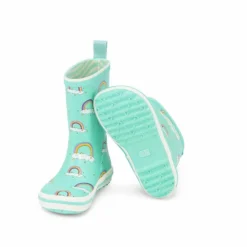 Bundgaard Kids Classic Charly High Wellingtons Rainbow -Happy Little Soles Shop bg401021 957 3