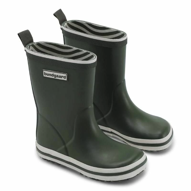 Bundgaard Kids Classic Charly High Wellingtons Army Green 4 Bundgaard Kids Classic Charly High Wellingtons Army Green - Image 2