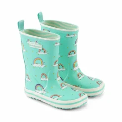 Bundgaard Kids Classic Charly High Wellingtons Rainbow -Happy Little Soles Shop charly high wellingtons rainbow
