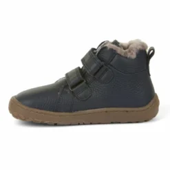 Froddo Barefoot Sheepskin Lined Boots Navy -Happy Little Soles Shop g3110201kb