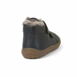 Froddo Barefoot Sheepskin Lined Boots Navy -Happy Little Soles Shop g3110201kd
