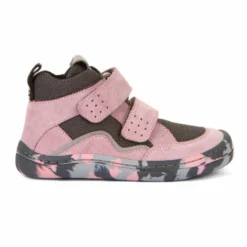 Froddo Barefoot Autumn Boots Grey Pink -Happy Little Soles Shop g3110224 7a