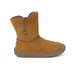 Froddo Barefoot Waterproof Suede Boots Cognac -Happy Little Soles Shop g3160170 2a