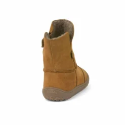 Froddo Barefoot Waterproof Suede Boots Cognac -Happy Little Soles Shop g3160170 2d