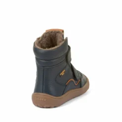 Froddo Barefoot Waterproof Winter Boots Dark Blue Leather -Happy Little Soles Shop g3160204 2d 0003