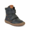 Froddo Barefoot Waterproof Winter Boots Dark Blue Leather -Happy Little Soles Shop g3160204 2d 0005