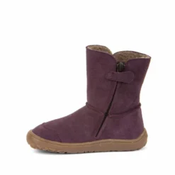 Froddo Barefoot Waterproof Suede Boots Purple -Happy Little Soles Shop g3160207 6 2d 0002