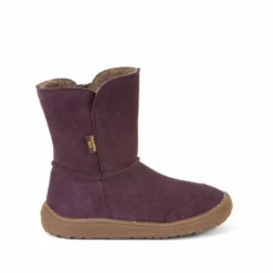 Froddo Barefoot Waterproof Suede Boots Purple -Happy Little Soles Shop g3160207 6 2d 0004