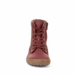 Froddo Barefoot Waterproof Lace Up Boots Bordeaux -Happy Little Soles Shop g3160209 4 2d 0001