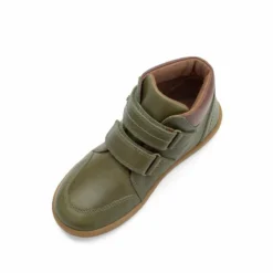 Bobux Kid+ Timber Boot Olive -Happy Little Soles Shop kp olivetimber 1