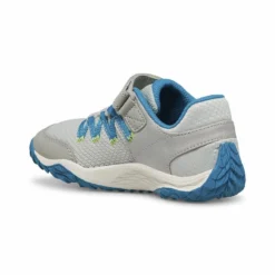 Merrell Kids Trail Glove 7 Grey/Blue/Lime -Happy Little Soles Shop mk266793 2