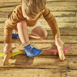 Poco Nido Blue Desert Boots -Happy Little Soles Shop poco nido bright blue desert boot 5