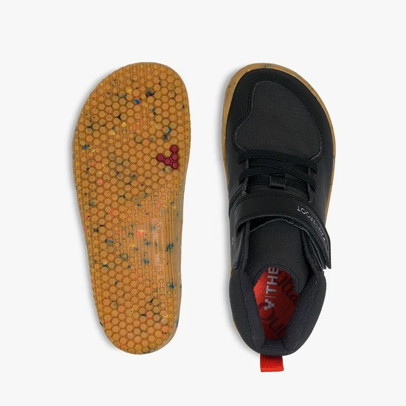 Vivobarefoot Juniors Ludo Hi Boots Obsidian 4 Vivobarefoot Juniors Ludo Hi Boots Obsidian - Image 2