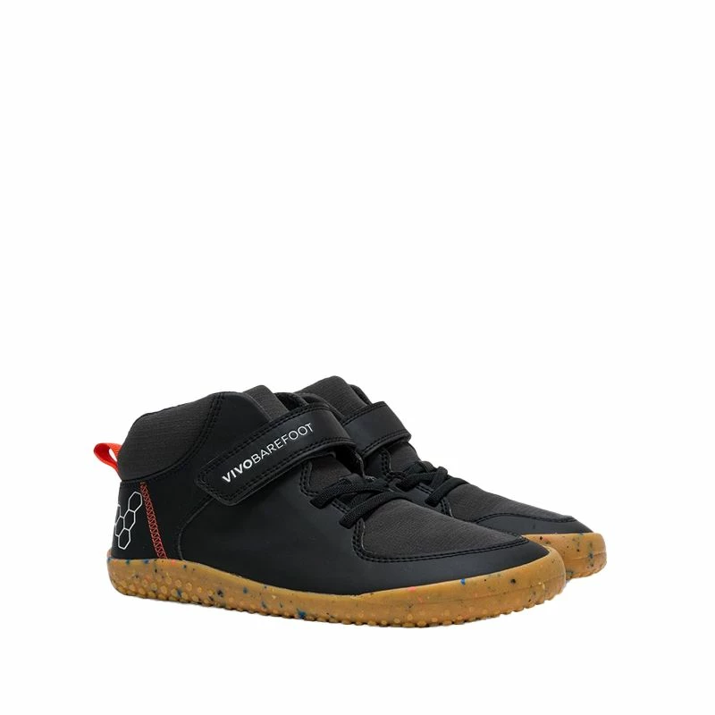 Vivobarefoot Juniors Ludo Hi Boots Obsidian 5 Vivobarefoot Juniors Ludo Hi Boots Obsidian - Image 3