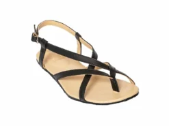Sole Runner Ladies Rhea Sandal Black -Happy Little Soles Shop rhea angle re1