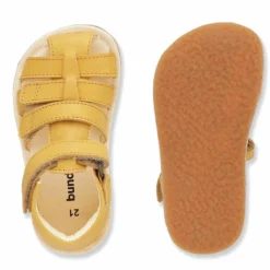 Bundgaard Kids Sebastian II Sandals Yellow -Happy Little Soles Shop sebastian yellow 2 1
