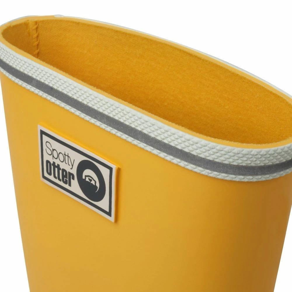 Spotty Otter Forest Ranger Wellies Yellow 6 Spotty Otter Forest Ranger Wellies Yellow - Image 4