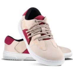 Be Lenka Adults Barebarics Vibe Sneakers Beige And Red -Happy Little Soles Shop vibe beige red 2