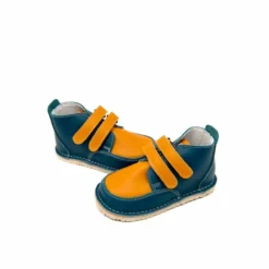Zeazoo Kids Fox Boots Blue Camel -Happy Little Soles Shop zeazoo fox blue with camel 3 1