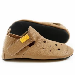 Tikki Kids Ziggy Shoes Ecru Leather -Happy Little Soles Shop ziggyleathercaramel3