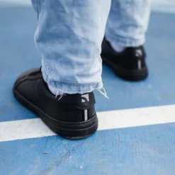 Be Lenka Adults Barebarics Leather Zoom Sneakers All Black -Happy Little Soles Shop zoom all black leather 4
